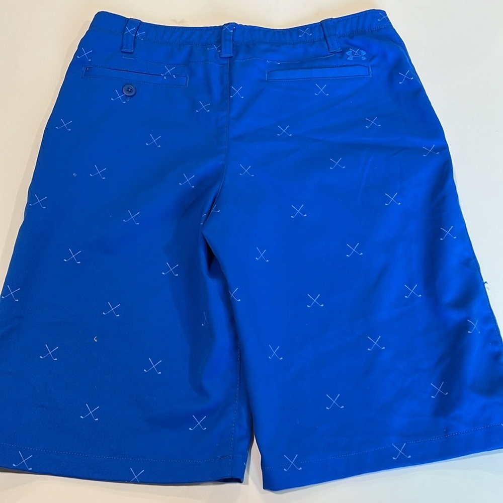 Under Armour - 18, boys golf shorts, blue - Picture 2 of 6